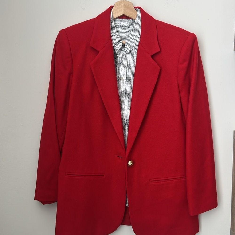 Vintage Red Women's Blazer